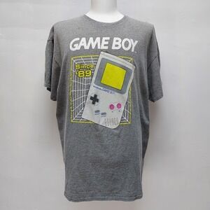 Nintendo Game Boy T-Shirt Men's Graphic Retro Gaming XL Gray Since '89 Geek